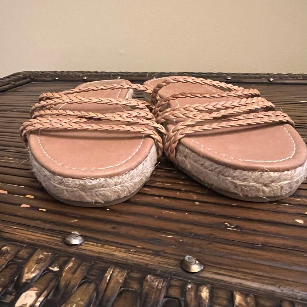 Madewell Women's Kathryn Espadrille Braided Leather Slide Flat Sandals Size 6.5 - Picture 7 of 7